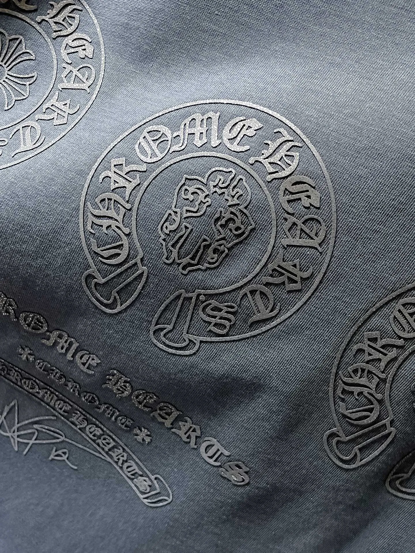 P160 New in summer Chrome Hearts 25ss silicone lettering film version High gram weight environmentally friendly high-quality top-grade fabric 280g heavy-duty horseshoe Sanskrit hand-worn short sleeves counter synchronization 1:1 replica version Recommended colors: black white gray code size: S, M, L, XL